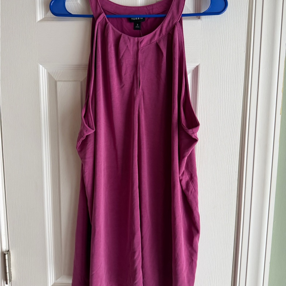 Torrid Fuchsia Sleeveless Tank Top